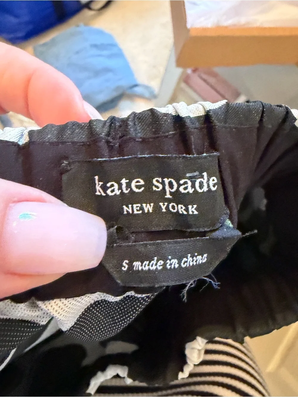 kate spade Black and White Polka Dot Midi Skirt